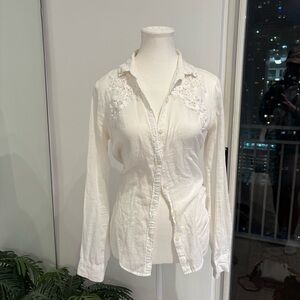 Abercrombie & Fitch White Button Down Shirt